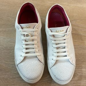 Paul Smith White Sneakers sz 9/43- only worn 2 times